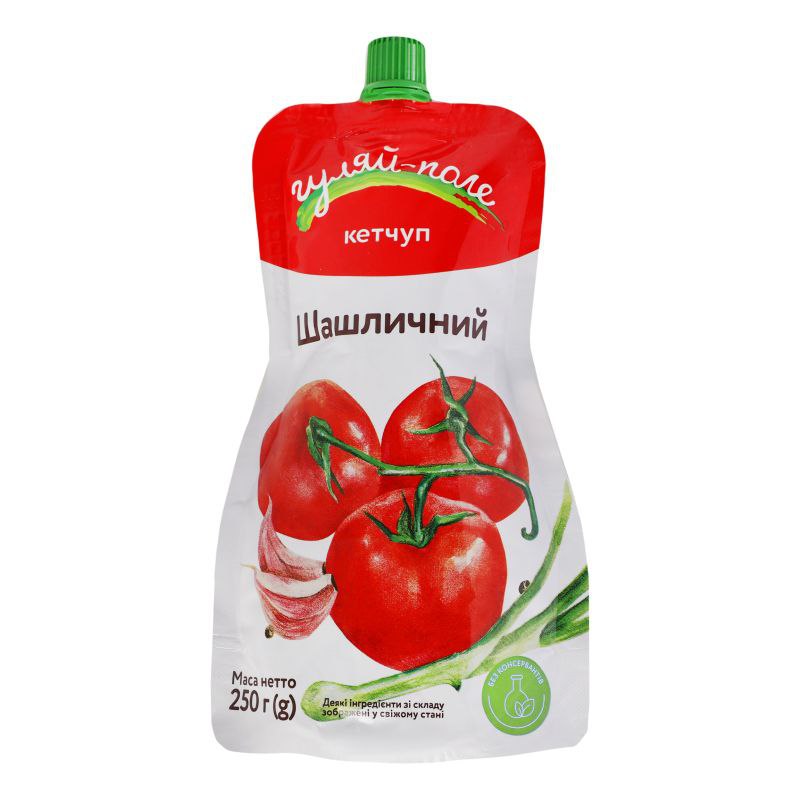 Кетчуп Шашличний Гуляй-поле дойпак 250г